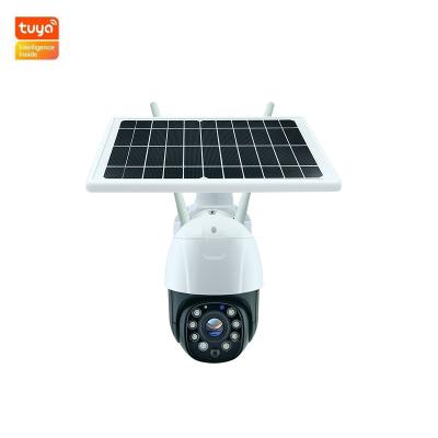 China 5x Motion Detection Zoom PTZ Camera 3MP P2P RTSP Solar Powered Street Light with cctv camera 4g sim card for sale