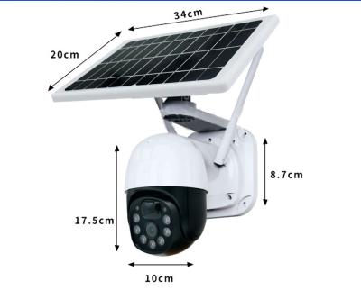 China 4G motion detection mini camera sim card 3MP 5MP 2 way sim card 3MP 5MP 2 way intercom 20X solar powered video zoom PTZ dome camera for sale