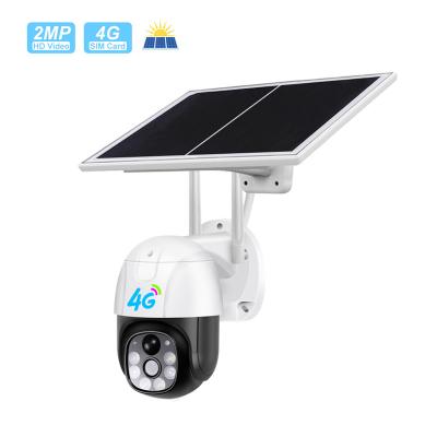 China NIGHT VISION V380 4G Sim Solar PTZ Wireless Built-in Battery Outdoor PIR Human Detection 1080P Camera for sale