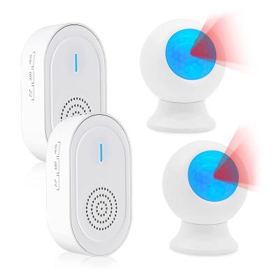 China LIKEPAI Hotel Office Nursing Home Motion Sensor Alert Portable Home Pager Room Monitor Waterproof 500 Feet Working for Elder Motion PIR Detectors for sale