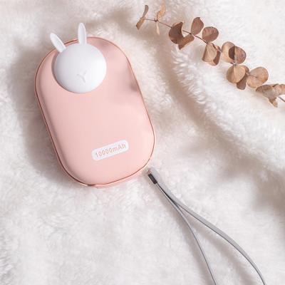 China New 2021 mAh High Capacity 10000 Lovely Hand Warmer Power Bank Charging Socket Multifunctional Power Bank for sale