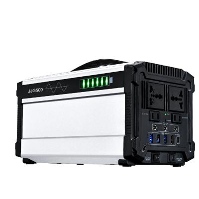 China Support Wholesale Fast Charging Portable 500W Solar Power Storage Smart Generator With Lithium Ion Battery for sale