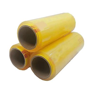 China Haushaltsmittel Klebefolie Plastikfolie PVC / PVDC / PE / LDPE Klebefolie mit Schieberegler zu verkaufen