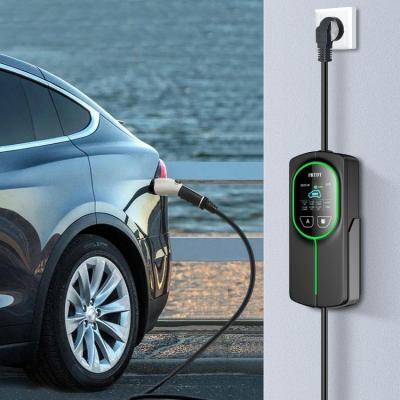 China Fast Charging Type 2 Electric Vehicle Car Charger with Portable Cyberpunk Design Style for sale