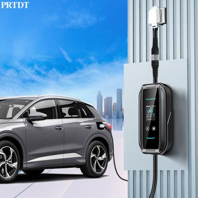 China Adjustable Current and IP 65 Water Repellency Type 1 Portable Car Charger PRTDT AC 10A-32A for sale