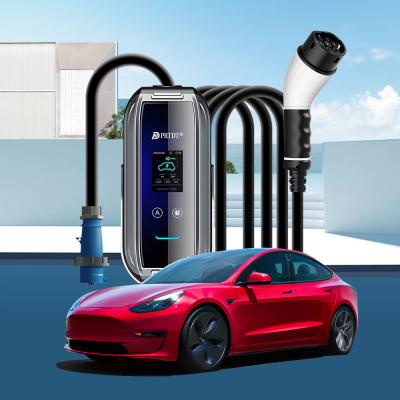 China New energy car charging home use 3kw 16A portable ev charger TYPE 2 Electric Car Home Fast Charger for sale