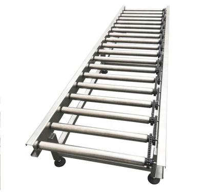 China Fire Resistant Line Stainless Steel Frame Operated Roll Conveyor Machine Industrial Food Production Price for sale