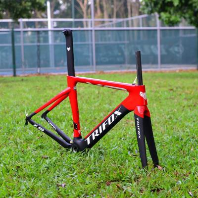 China Road Bicycling Racing Bike Bicycle Frame Fork Seatpost 51cm 54cm Big Size 56cm for sale