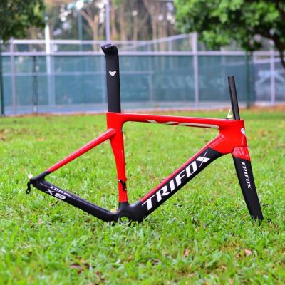 China Road Bikes CE Carbon Road Bike Frameset 700C 56cm Full Carbon Bicycle Frame OEM Testing Model for sale