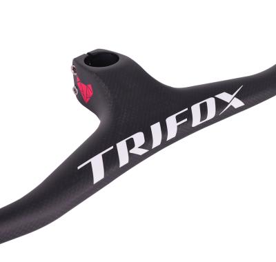 China Inner line driving 2021 decal UD 3k carbon handlebar mtb glossy black matte weave integrated part 800mm for sale