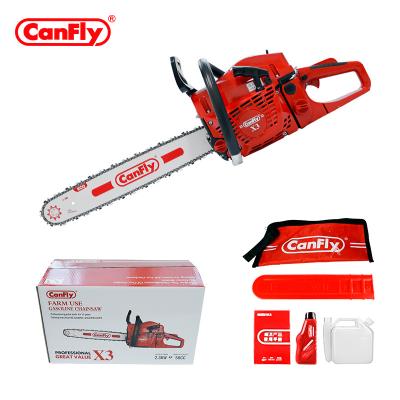 China High Quality 2-Stroke Canfly Garden Tools 58CC X3 Chainsaw Gasoline Machine for sale