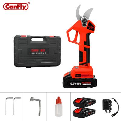 China Canfly C25-2 Cordless Electric Pruner Scissors Garden Branch Pruner, Tree Pruner 16.8V Lithium Electric Shears 2000MAH for sale