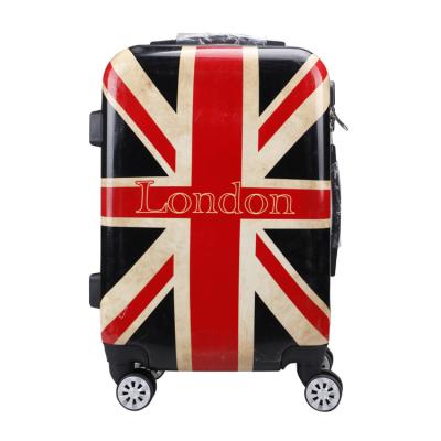 China Latest Design Durable Waterproof 3pcs Set 20 22 24 Inch Multifunctional British Flag Waterproof Durable Trolley Travel Bags for sale