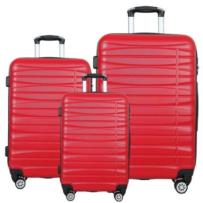 China Best Hot-selling 3 Piece Trolley Suitcase ABS Waterproof Durable Travel Set Citi Trends Luggage Sets Luggage ABS Carry-On Luggage Set for sale