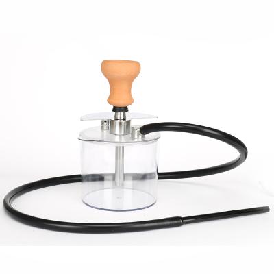 China Simply Wholesale Clear Square Hookah Shisha Shisha Operation Acrylic LED Hookah Hookah With Led Light for sale