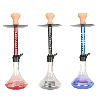 China Fashionable Aluminum Alloy Medium Size Stem Hose Cavity New Arrival German Shisha Hookah for sale