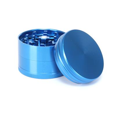 China Hot Selling Aluminum Alloy Custom Smoking Herb Grinder Logo 4 Parts Aluminum Alloy Tobacco Herb Grinder for sale