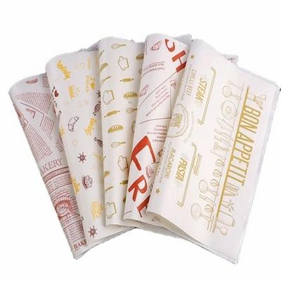 China Waterproof Stain Goods Hamburger Pad Paper Branded Wax Food Grade Kraft Paper Rolls for sale