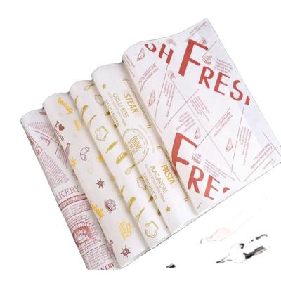 China Greese Food Grade Brown Food Wrapping Paper Waterproof Disposable Chicken Wing Rolls Proof Grease Wrapping Paper for sale