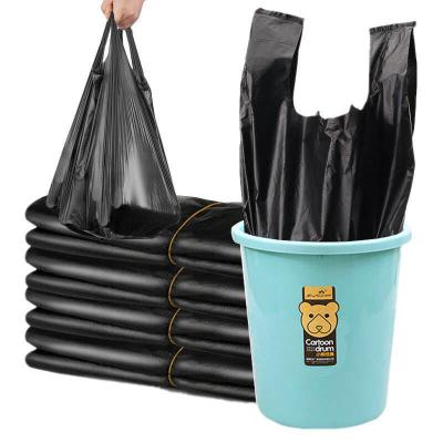 China Hot Sale 100% PET Biodegradable Black Poop Bag Garbage Removal Bags Plastic Garbage Bags Black for sale