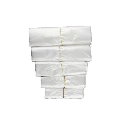 China Fruit Microwavable Transparent Vegetable Portable White Bag Food T-shirt Packaging Compostable Bag Biodegradable Bag for sale