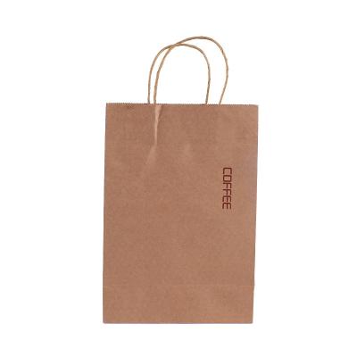 China Recyclable Rectangular Color Kraft Paper Packaging Bag Candy Gift Takeout Rectangular Paper Bag for sale