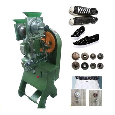 China Factory Double Curtain Button Eyelets Press Fixing Rivets Punching Machine Automatic Shoe Making Machinery for sale