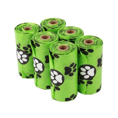 China 100% Home Eco-Friendly Compostable Viable Leak Proof Dog Waste Poop Bag With Easy Tie Handle for sale