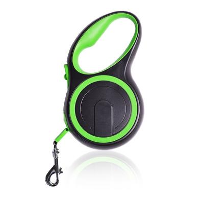 China Reflective Heavy Duty Dog Walking 16FT Automatic Adjustable Retractable Leash For With Button Cut-off Lock for sale