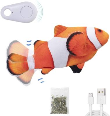 China 2021 Sustainable Rise Dancing Fish Carp Shape Pet Toys Automatic Electric Simulation Cat Fish Toy Catnip for sale