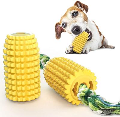 China New Viable Durable Hard Corn Shaped Doggie Molar Chew Stick Dogs Supplies With Teeth Cleaning Function Toothcleaning Dog Toothbrush for sale