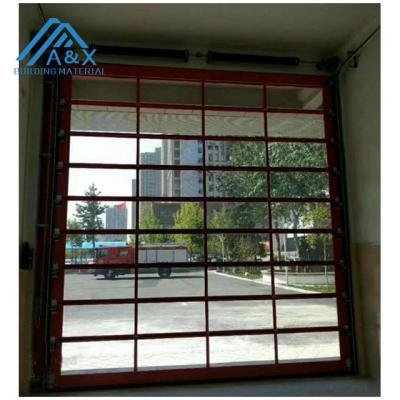 China Factory price automatic transparent glass garage door roll up doors panel garage glass door for sale