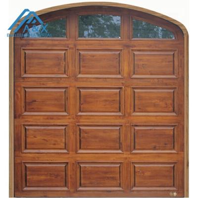 China Traditional Wonderful European Design Solid Wood Garage Door for sale