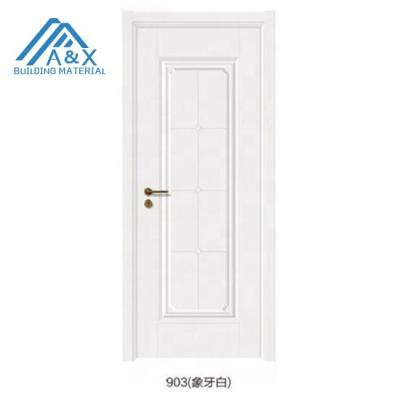 China Swing Black Walnut Veneer Solid Core Prefinished Commercial Interior Wood Doors for sale