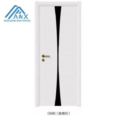 China Swing Door 6 Cheap Wood Internal Panel Interior Doors With Frame for sale