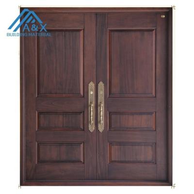 China Swing double real wood front door for sale