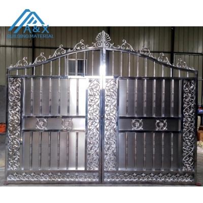 China Swing Stainless Steel Door Base Track Luxury Stainless Steel Door Designs for sale