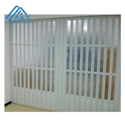 China Swing Design Nice PVC Interior Folding Door for sale