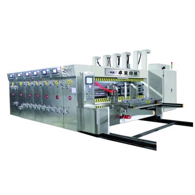 China High Speed ​​Flexo Plant Ink 2/3/4 Color Printer Slotter Die Cutter Machine For Cardboard Box Making for sale