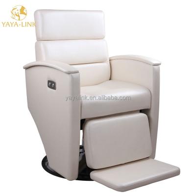 China Modern Hairdressing Chair White Comfortable Barber Chairs for sale