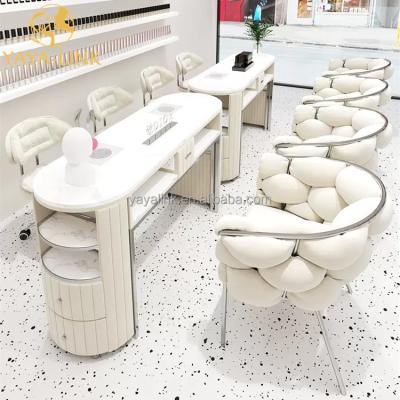 China Modern Nail Salon Tables Manicure Nail Tech Table for sale