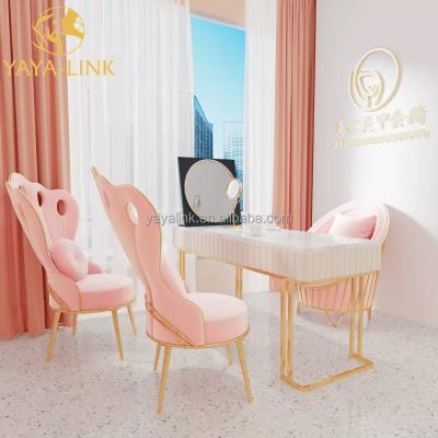 China Modern Nail Tables Used Professional Manicure Manicure Table And Chair Set for sale