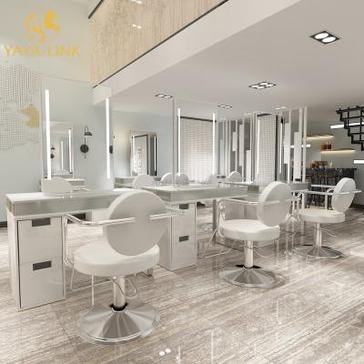 China Modern Barber Mirror Salon Barber Shop Cheap Mirrors With Led Lights for sale