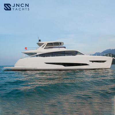 China JNCN factory direct sales fiberglass yacht luxury boat 80 feet luxury yacht YF190003/80 for sale