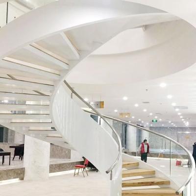 China Modern prefab used curved stair case design for sale