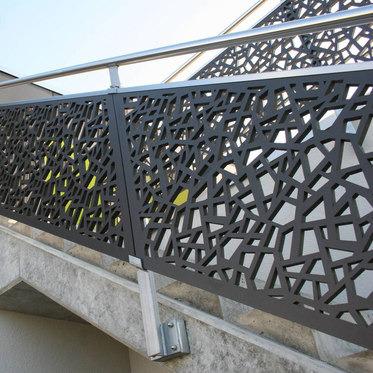 China Unveil Decorative Laser Cut Wrought Iron Exterior Room Divider for sale