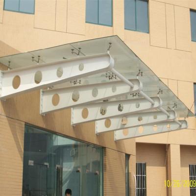 China Other Front Door Glass Canopy Frameless Used Exterior for sale