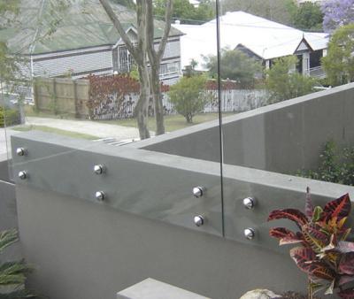 China 38mm 42mm 50mm Diameter Standoff Face Mount Balustrade Modern Glass Pool Fence Glass Balustrade for sale