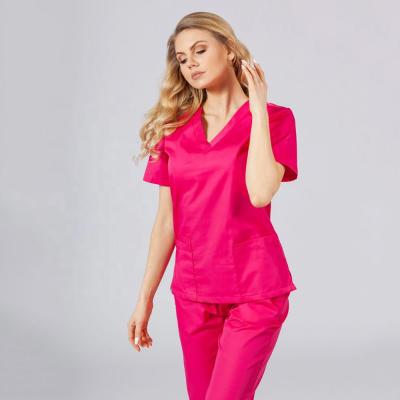 China Wholesale Medical Non-Toxic Hospital Scrubs Nurse Scrubs Tops Uniform for sale