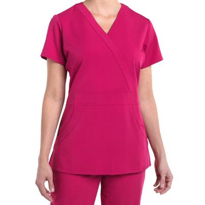 China Hospital Nurse Fashion Short Sleeve Scrub Suit Design for sale